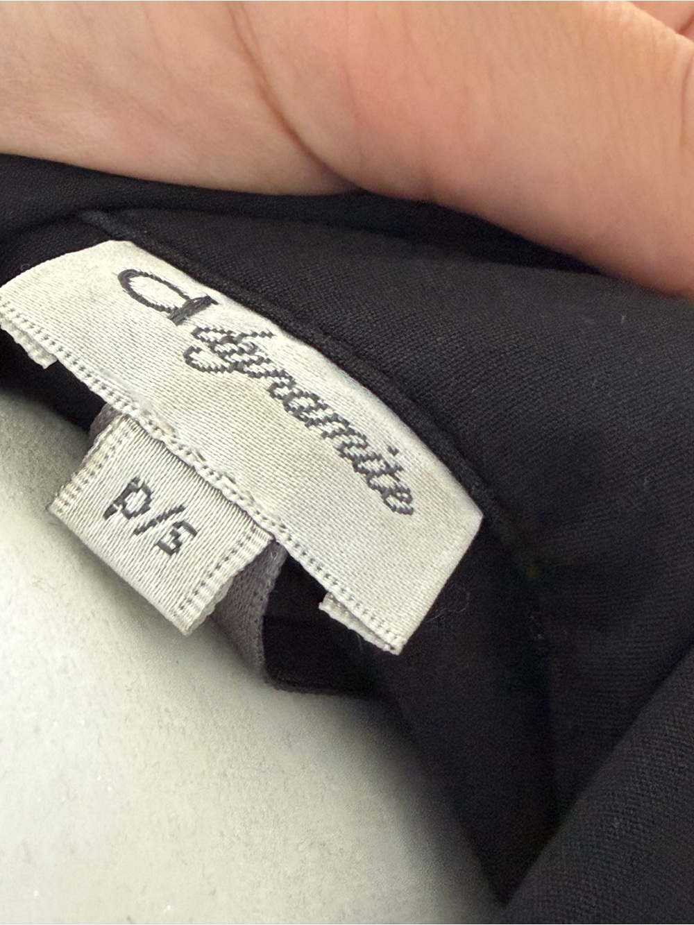 Dynamite Black Ruched Button-Down Shirt - Picture 4 of 5